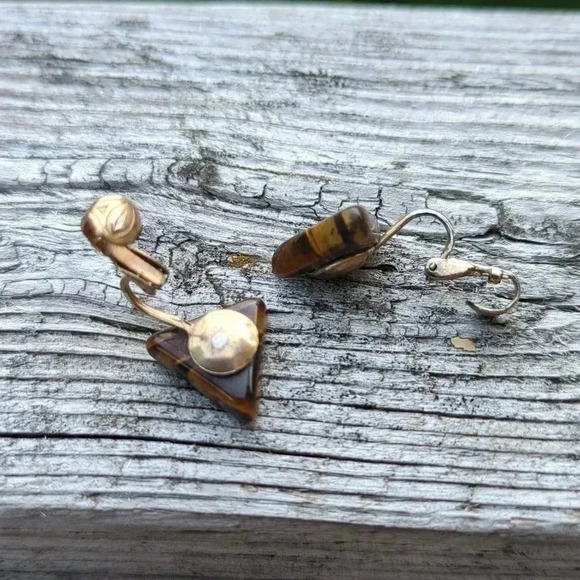 Tiger's Eye Earrings - Picture 8 of 9